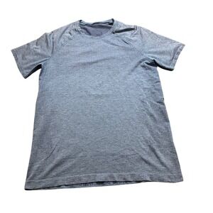 Lululemon "Start Where You Are" Blue Short Sleeve Tech Shirt Men Size M